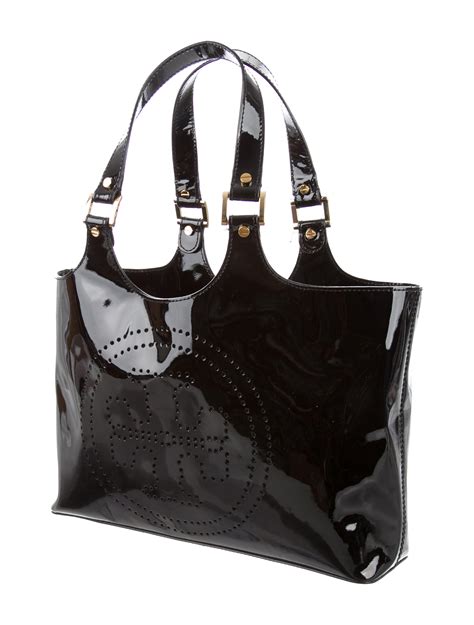 handbags with patent leather trim